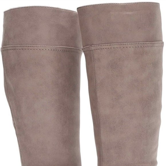 Bella Vita Suede Mid Calf Boots taupe 10 - Picture 14 of 15
